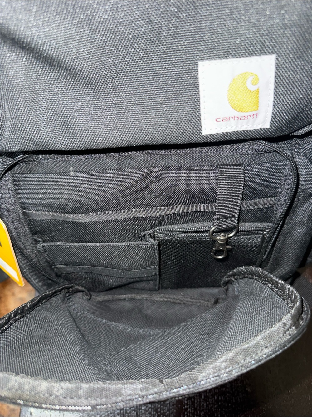 Carhartt Black Utility Backpack with Logo Patch - Picture 6 of 15